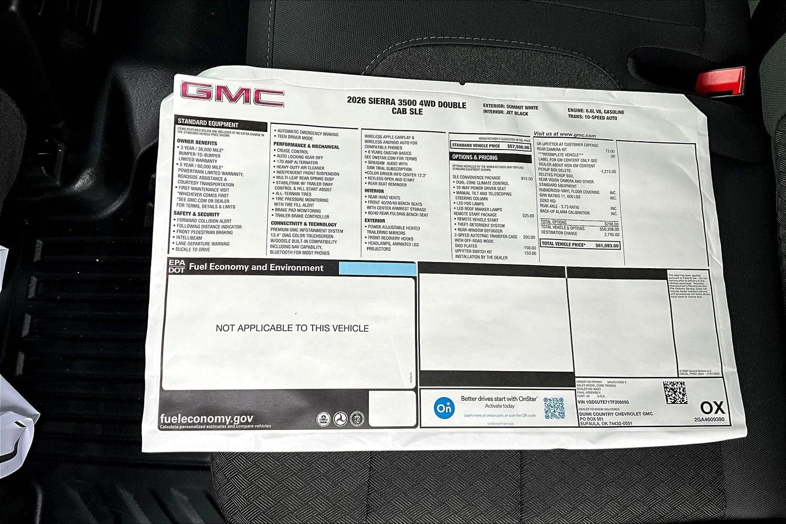 2026 GMC Sierra 3500 HD SLE