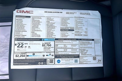 2026 GMC Acadia Elevation