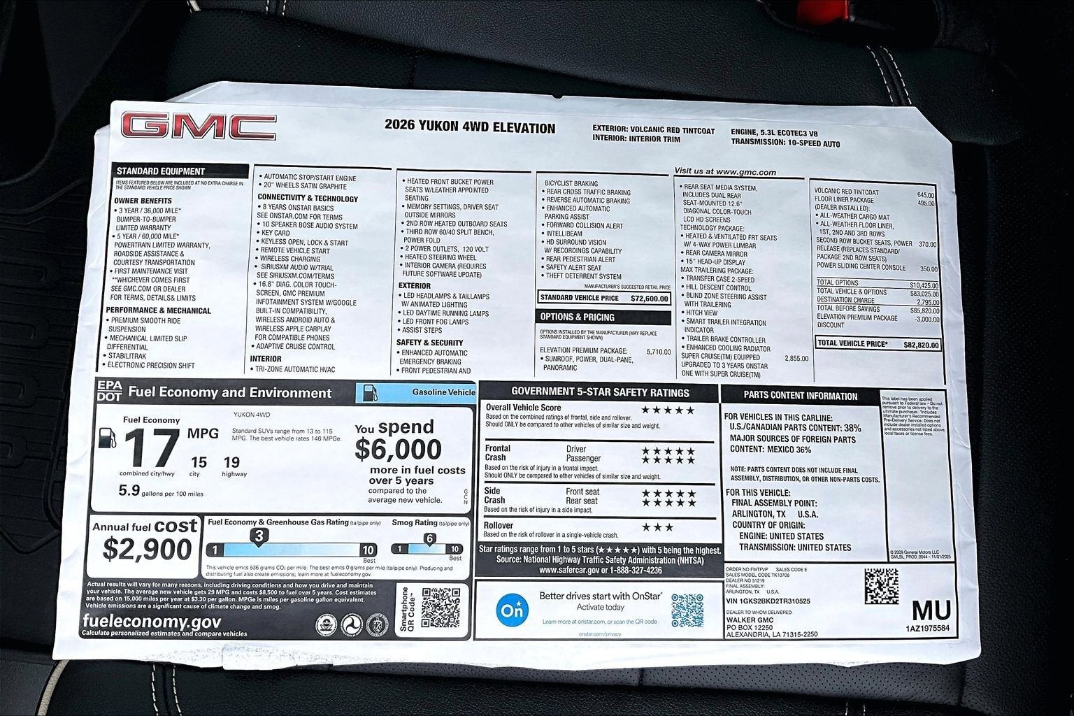 2026 GMC Yukon Elevation