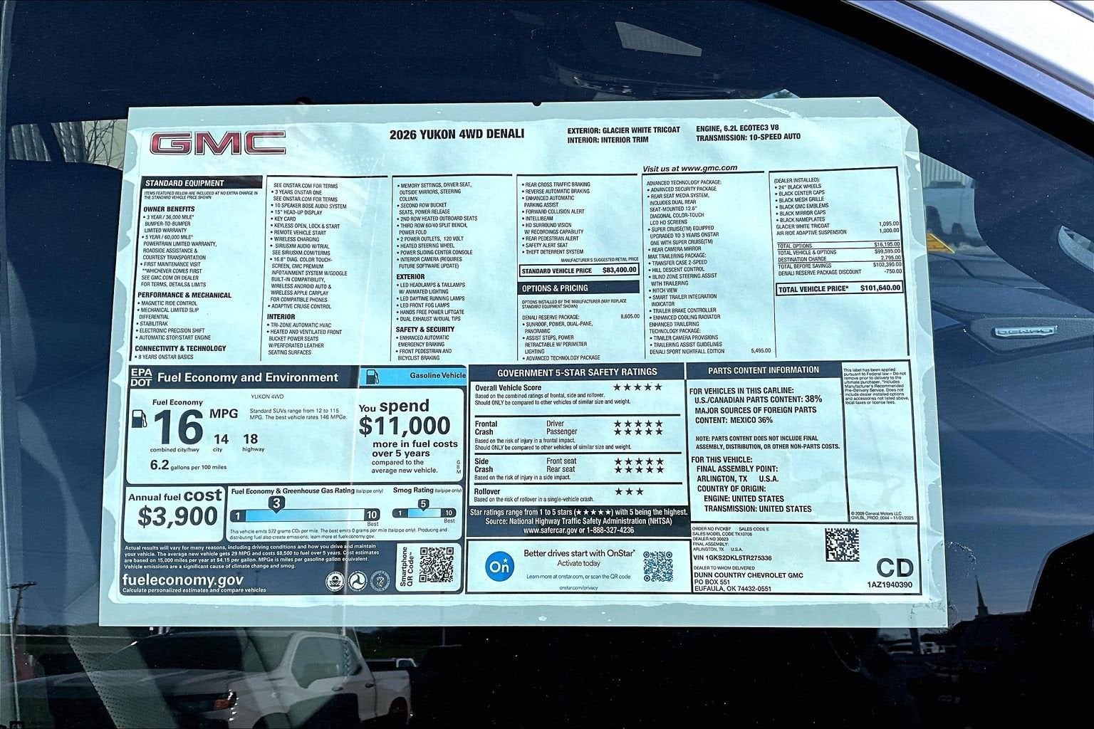 2026 GMC Yukon Denali