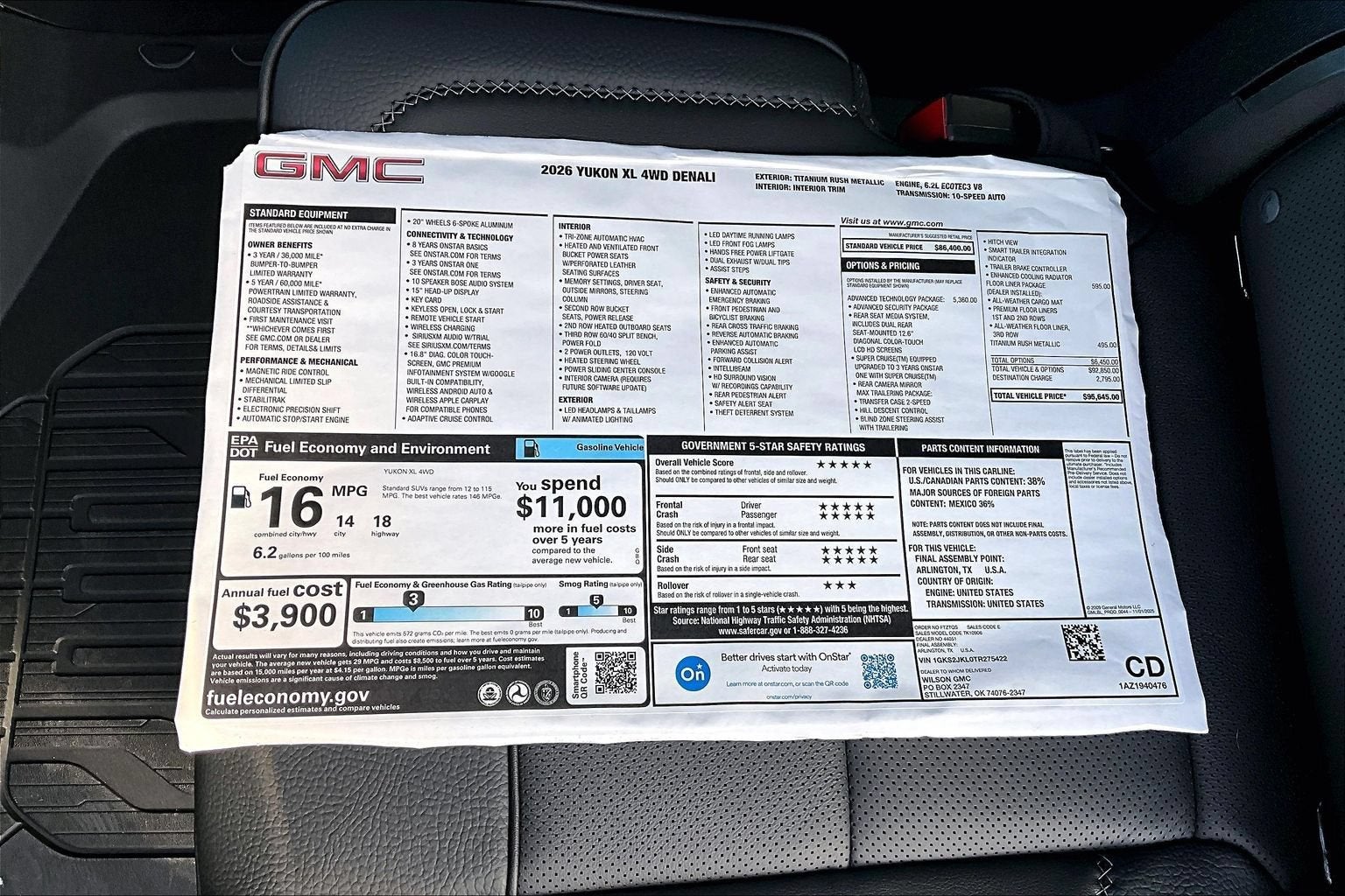 2026 GMC Yukon XL Denali