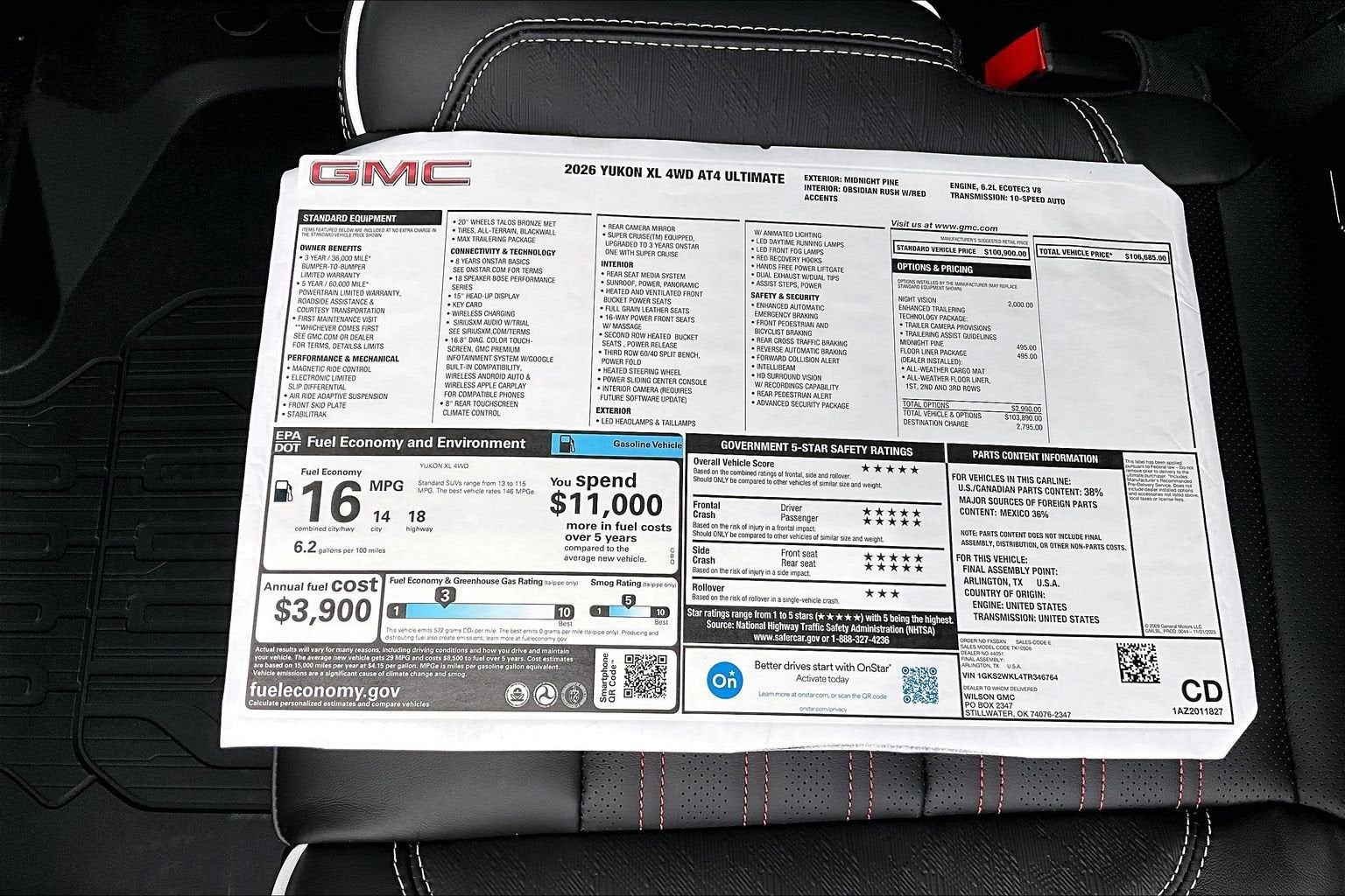 2026 GMC Yukon XL AT4 Ultimate