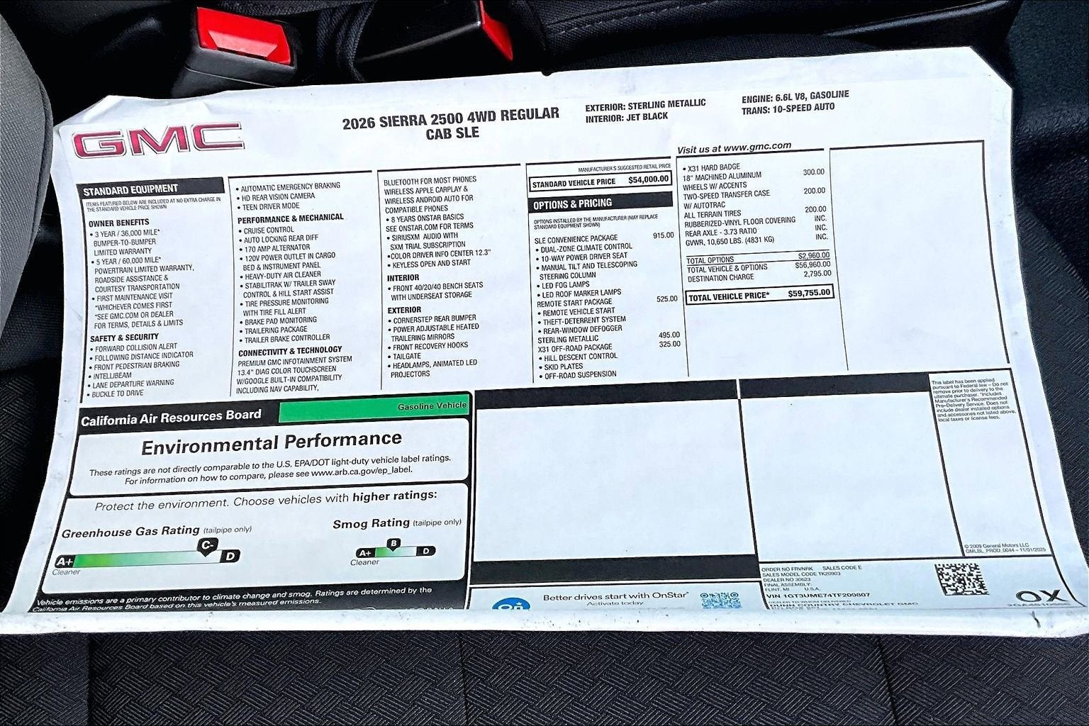 2026 GMC Sierra 2500 HD SLE