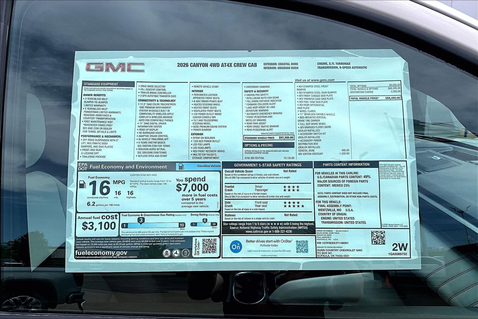 2026 GMC Canyon AT4X