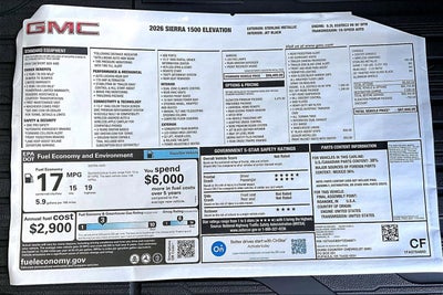 2026 GMC Sierra 1500 Elevation