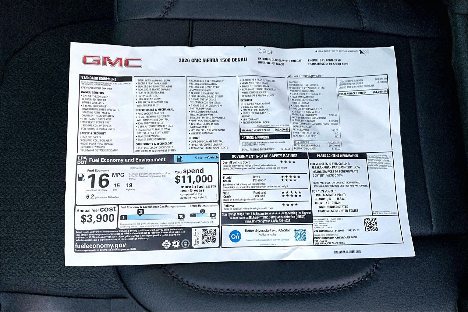 2026 GMC Sierra 1500 Denali