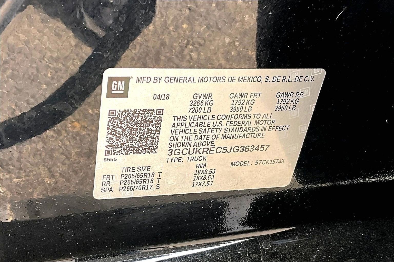 2018 Chevrolet Silverado 1500 LT