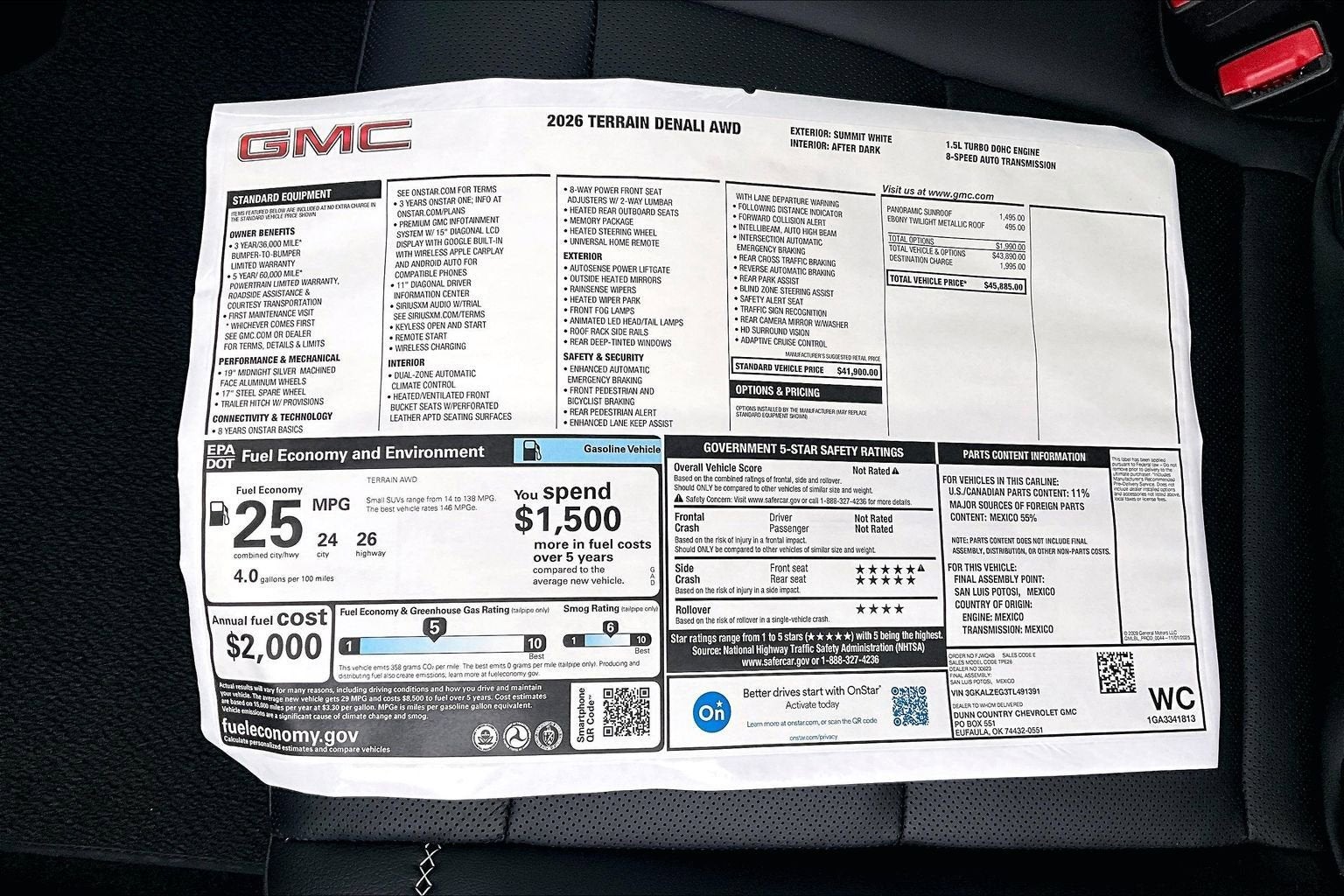 2026 GMC Terrain Denali