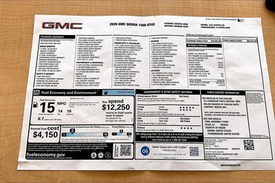 2026 GMC Sierra 1500 AT4X