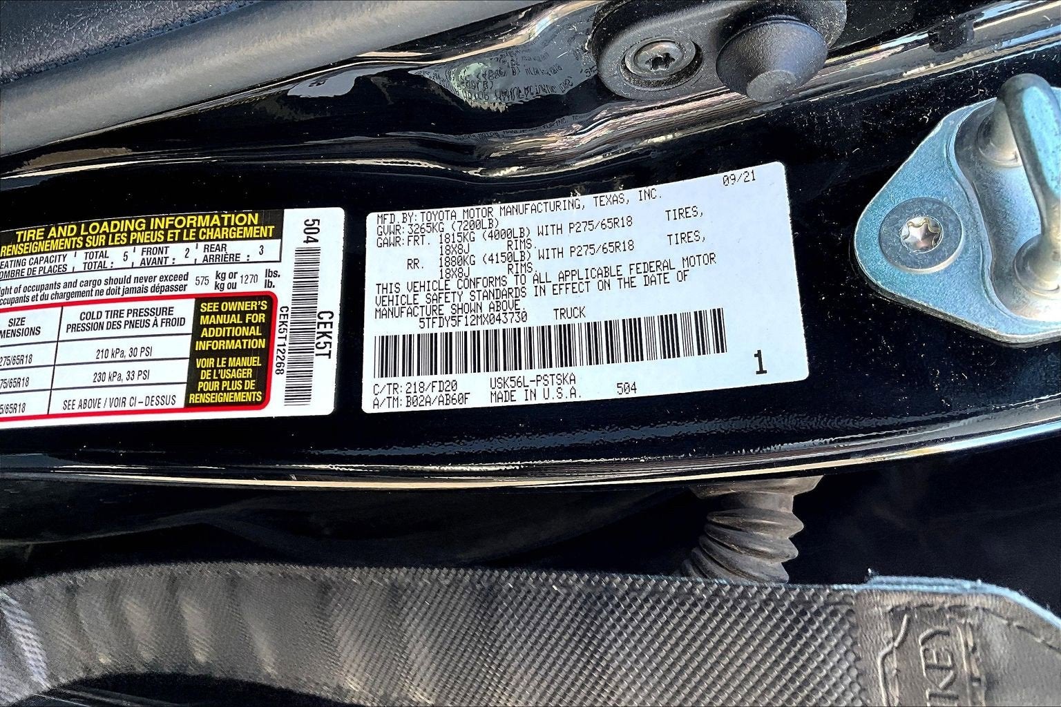 2021 Toyota Tundra 4WD SR5